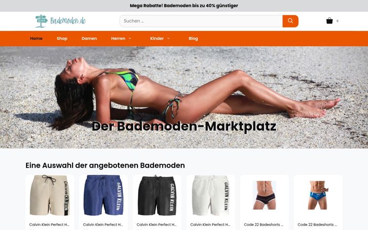 Screenshot of bademoden.de