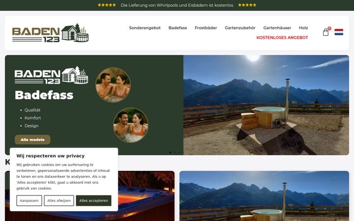 Screenshot of baden123.de