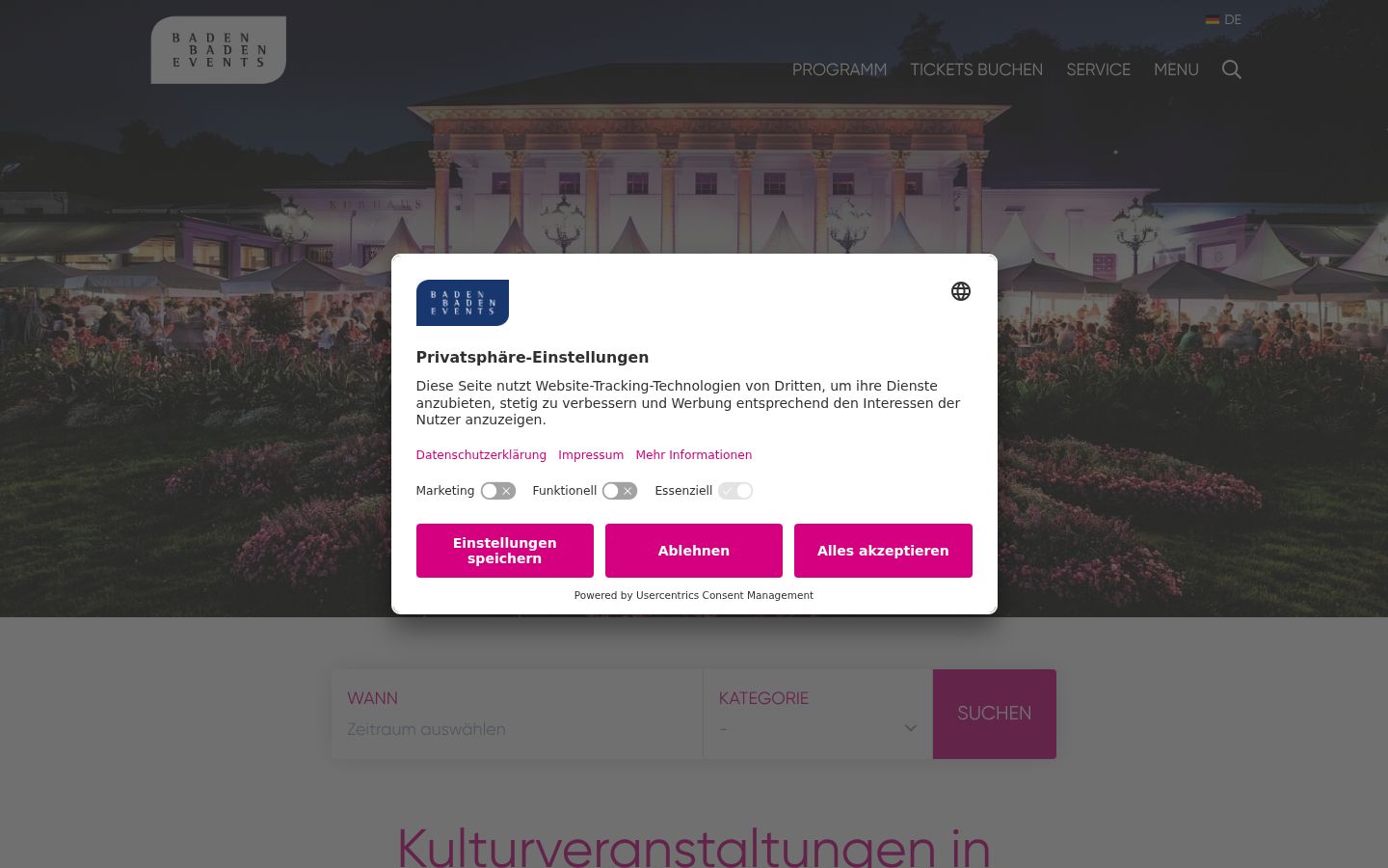 Screenshot tal-banner tal-kunsens muri qabel kwalunkwe interazzjoni