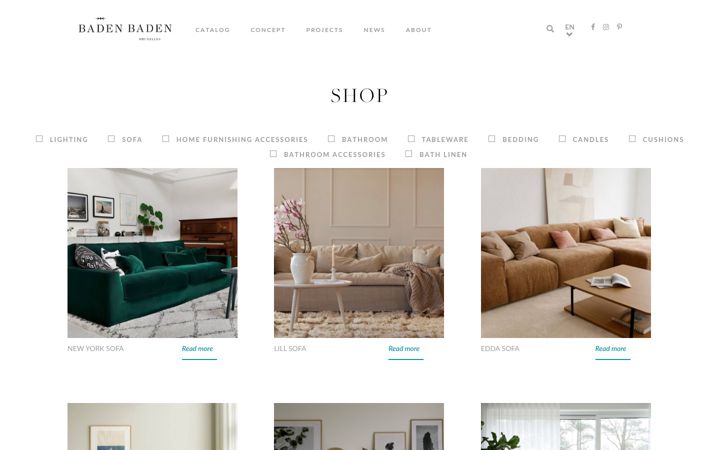 Screenshot of badenbadenshop.be