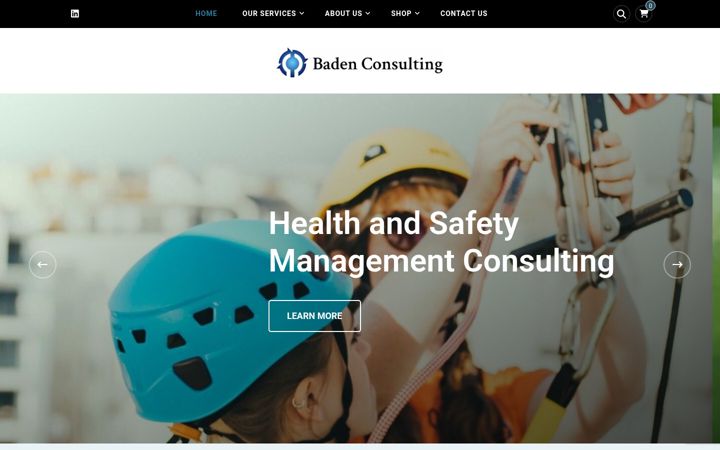 Screenshot of badenconsulting.com
