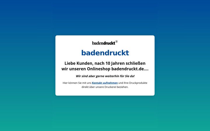 Screenshot of badendruckt.de