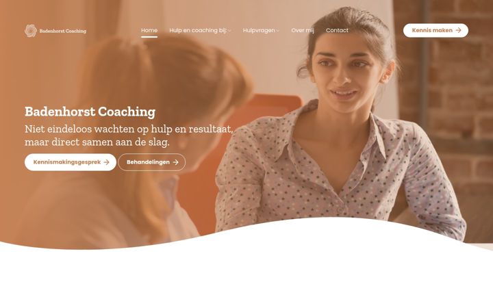 Screenshot of badenhorstcoaching.nl