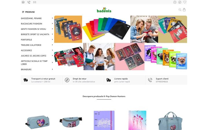 Screenshot of badenis.ro