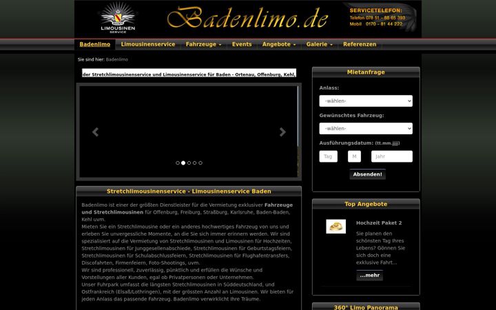 Capture d'écran de badenlimo.de