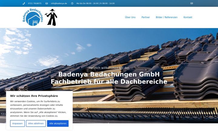 Screenshot of badenyabedachungen.de