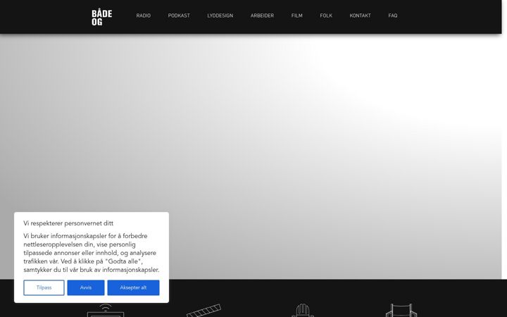 Screenshot of badeog.no