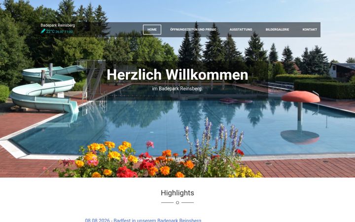 Screenshot of badepark-er-leben.de
