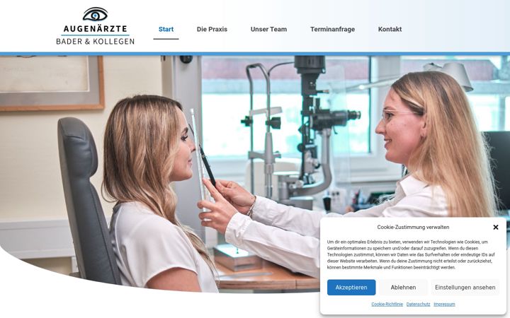 Screenshot of bader-augenarzt.de