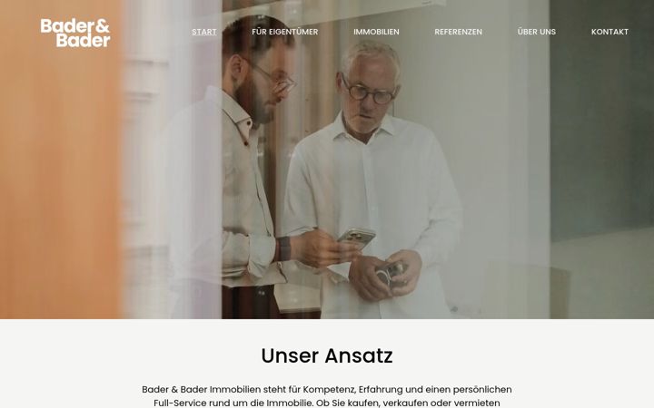 Screenshot of bader-bader.com