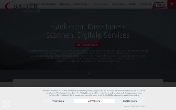 Screenshot of bader.network
