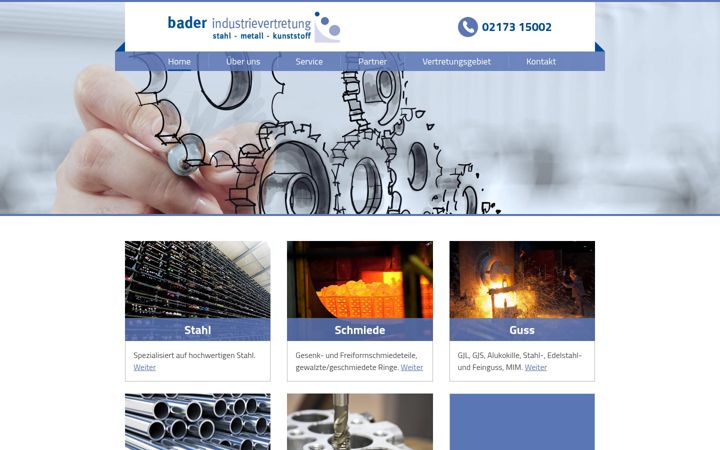Screenshot of baderiv.de
