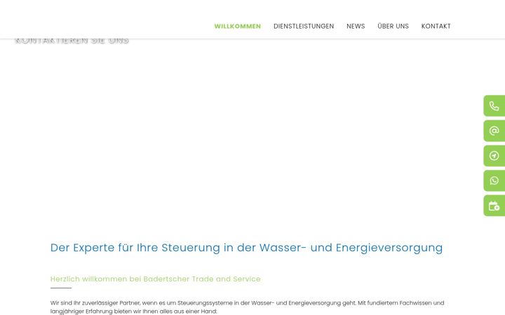 Screenshot of badertscher-trade-and-service.com