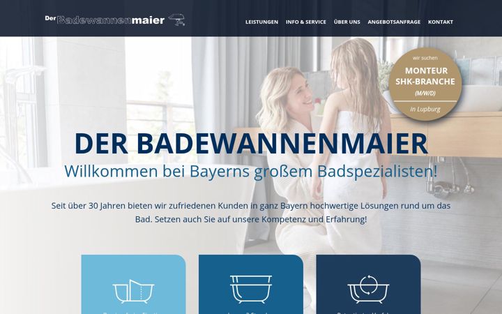 Screenshot of badewannenmaier.de