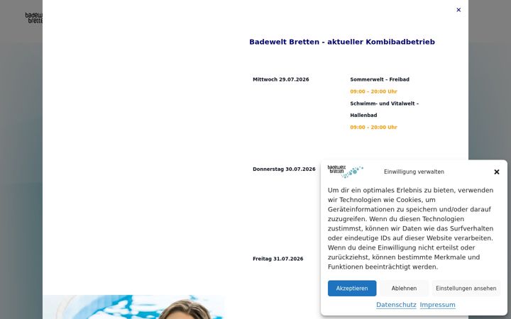 Captura de pantalla de badewelt-bretten.de