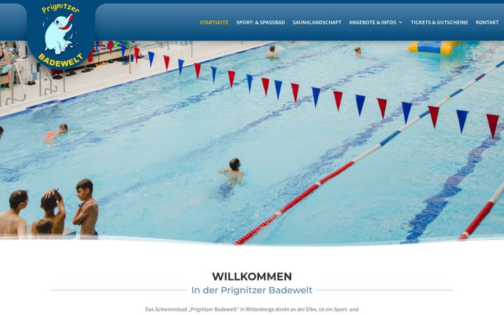 Captura de pantalla de badewelt-wittenberge.de