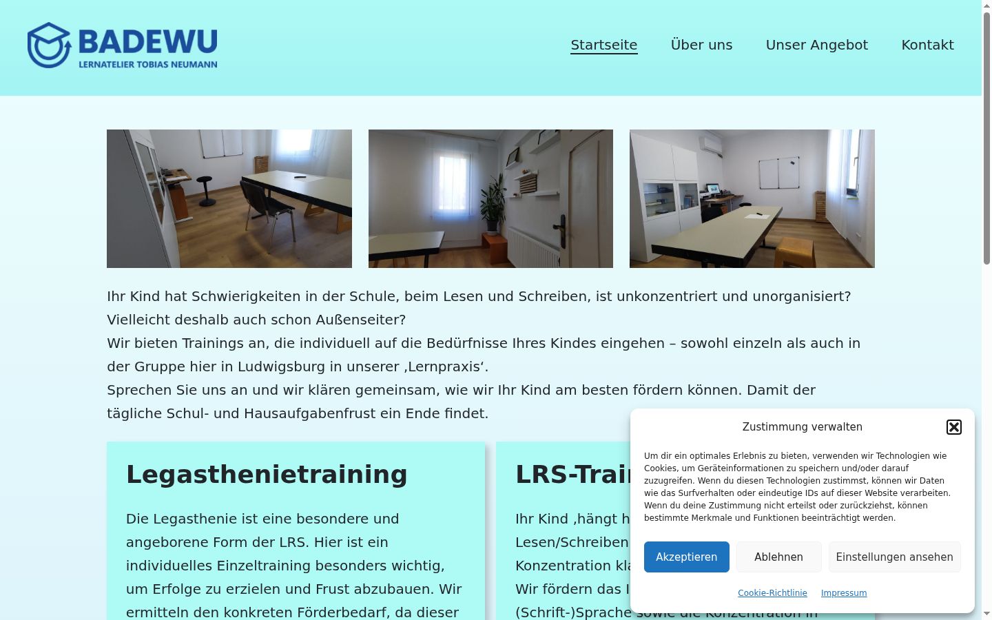 Screenshot tal-banner tal-kunsens muri qabel kwalunkwe interazzjoni