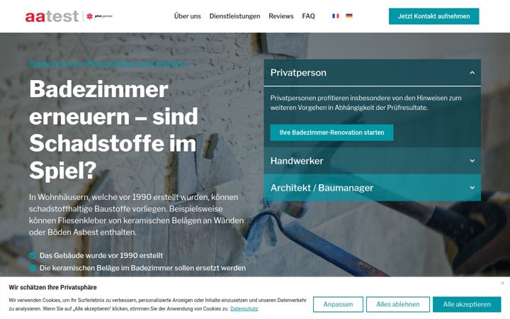 Screenshot of badezimmer-asbest.ch