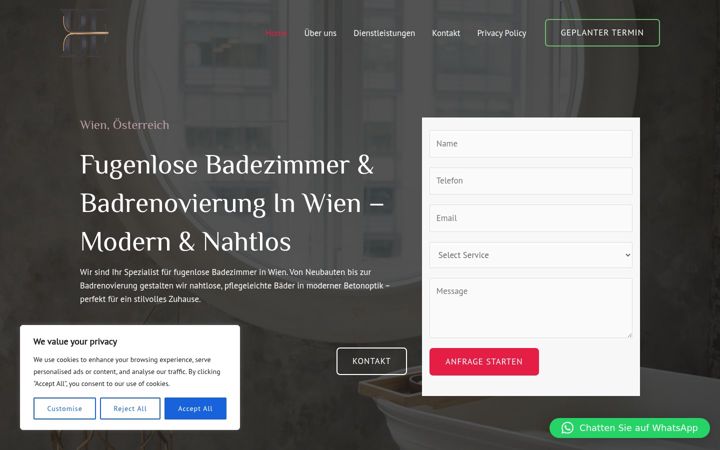 Screenshot of badezimmer-fugenlos.at