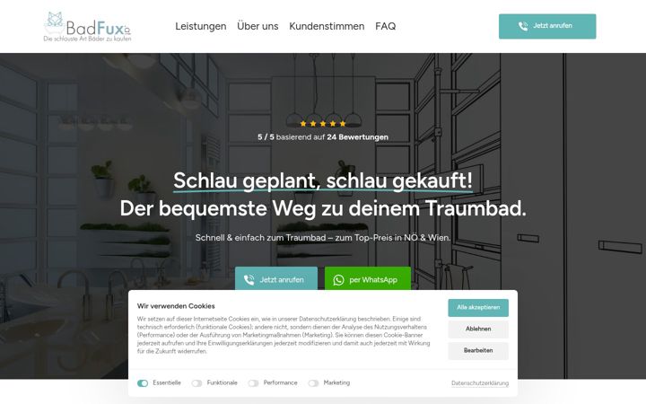 Screenshot of badfux.at