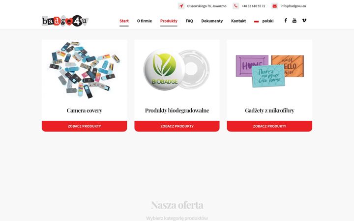 Screenshot of badge4u.eu