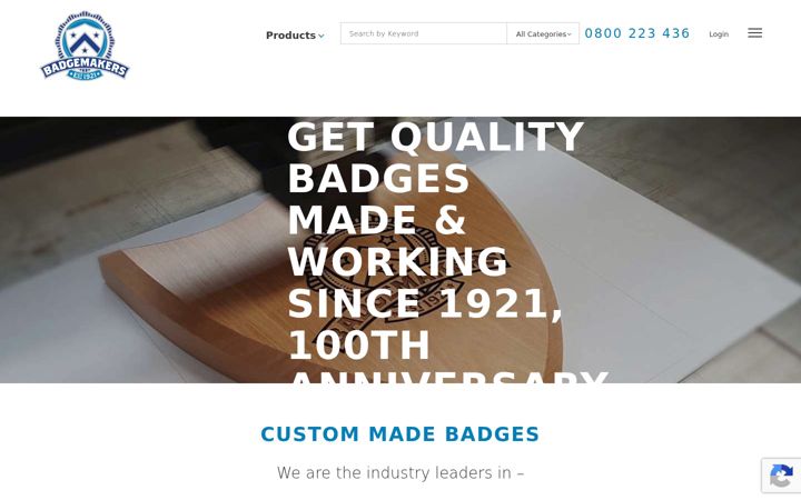 Screenshot of badgemakers.co.nz