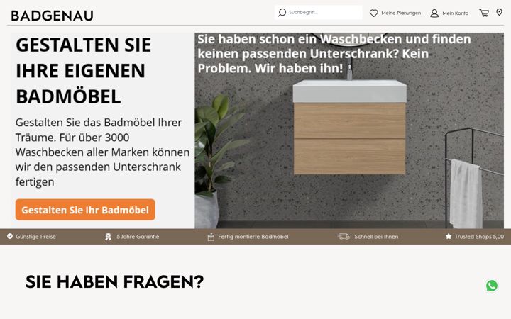 Skjermbilde av badgenau.de
