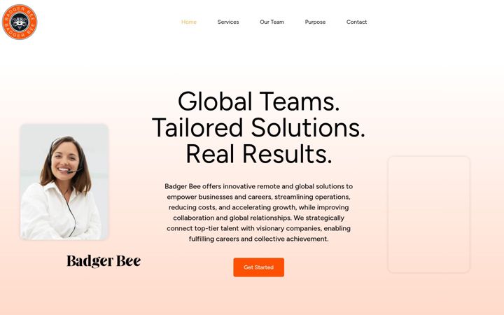 Screenshot of badgerbee.com
