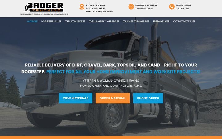 Screenshot of badgerdirt.com