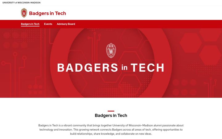 Snímek obrazovky badgersintech.wisc.edu