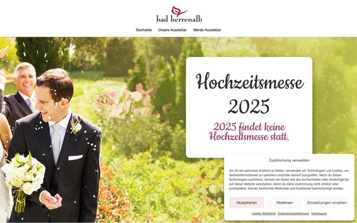 Skjermbilde av badherrenalb-hochzeitsmesse.de