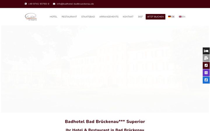 Képernyőkép: badhotel-badbrueckenau.de