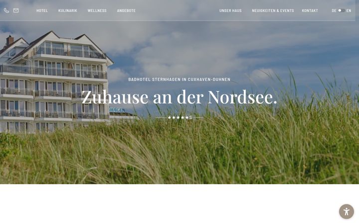Képernyőkép: badhotel-sternhagen.de