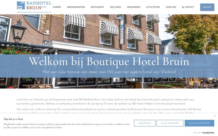 Screenshot of badhotelbruin.nl