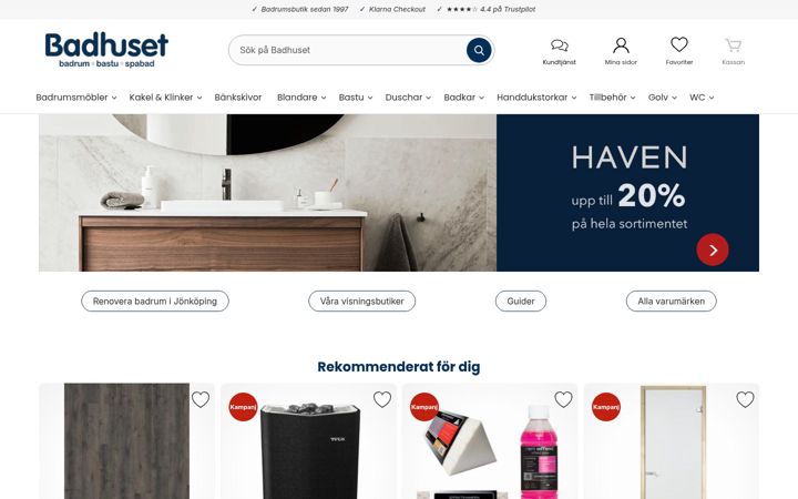 Screenshot of badhuset.se