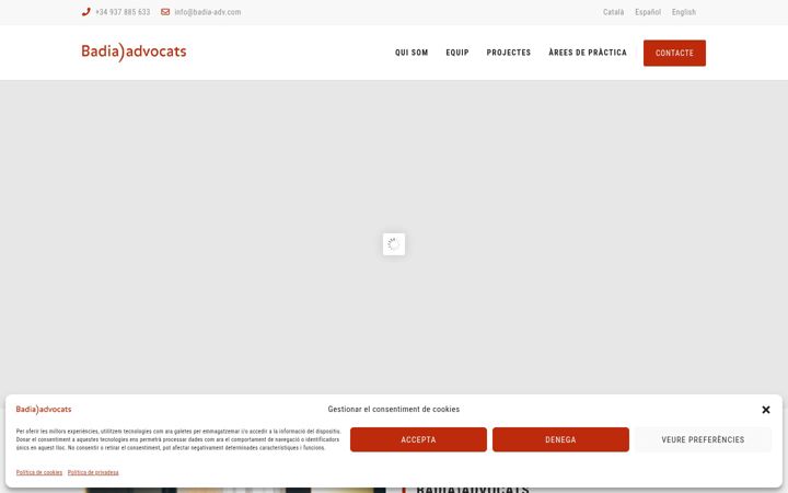 Screenshot of badia-adv.com