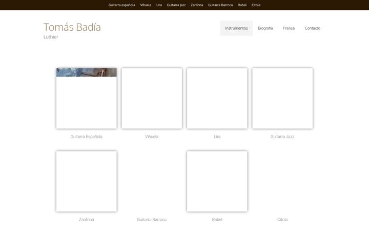 Screenshot of badialuthier.com