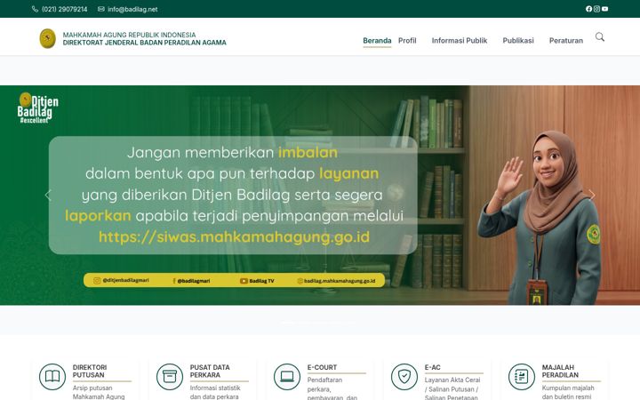Screenshot of badilag.net