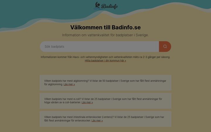 Ekrano kopija badinfo.se