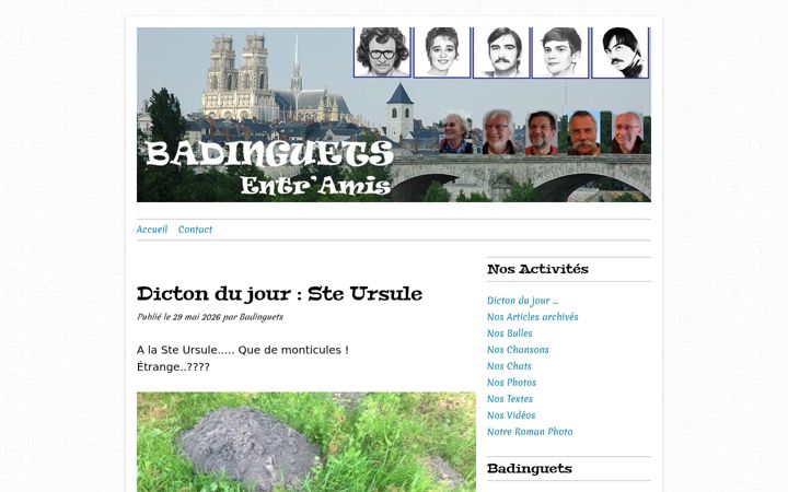 Screenshot of badinguets.com
