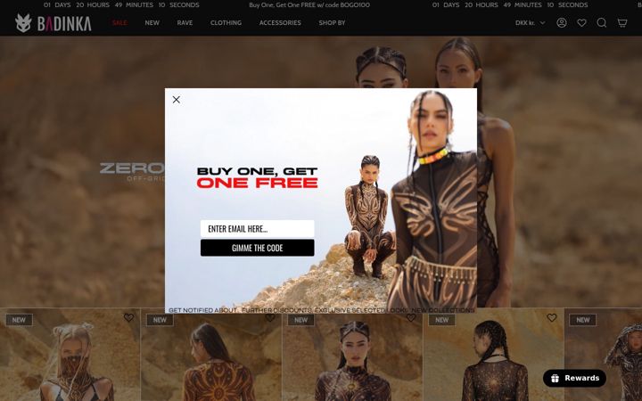 Screenshot of badinka.com