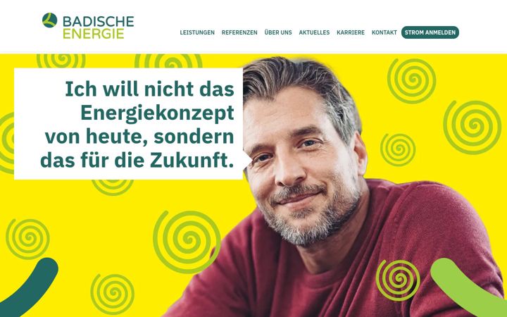 Screenshot of badische-energie.de