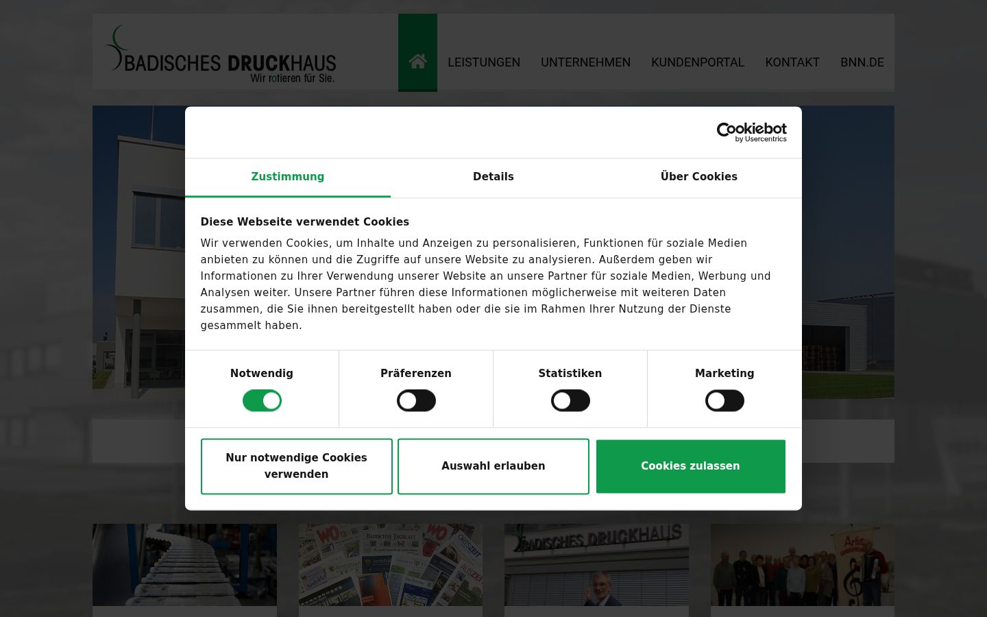 Skärmbild av samtyckesbannern som visades före någon interaktion