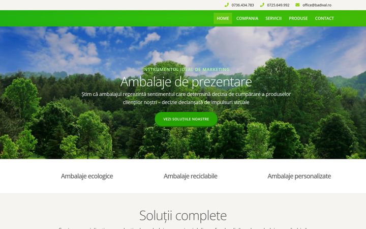 Screenshot of badival.ro