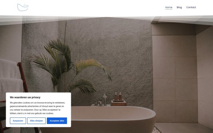 Screenshot of badkamerensanitairshop.nl
