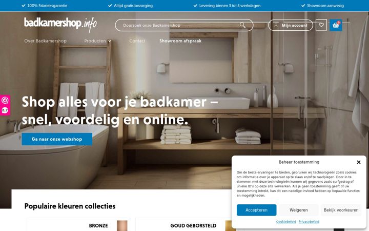 Screenshot of badkamershop.info