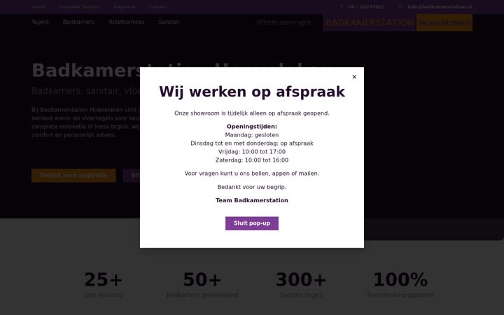 Screenshot of badkamerstation.nl
