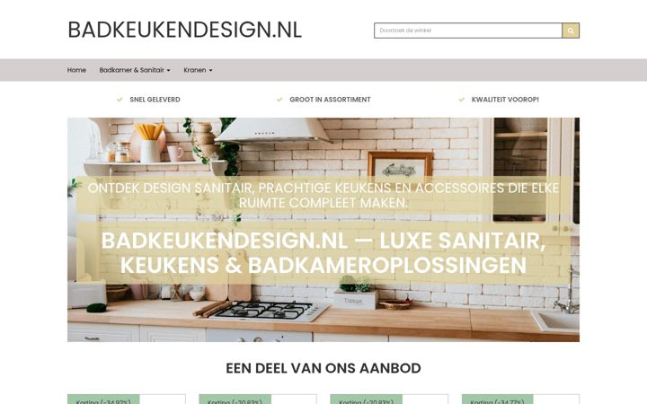 Screenshot of badkeukendesign.nl