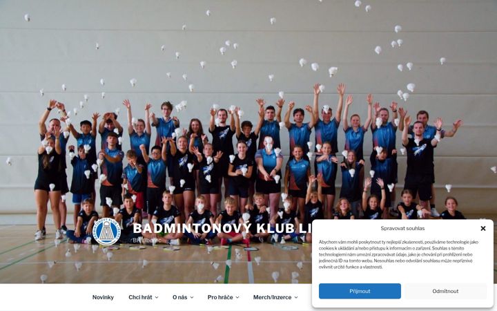 Screenshot ta' badminton-liberec.cz