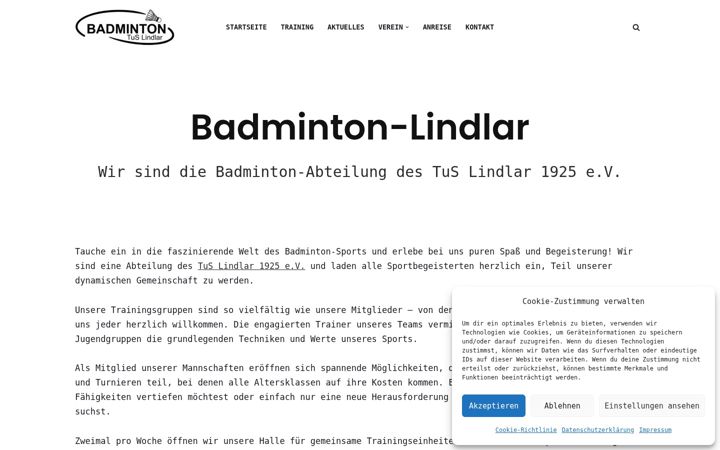 Screenshot von badminton-lindlar.de